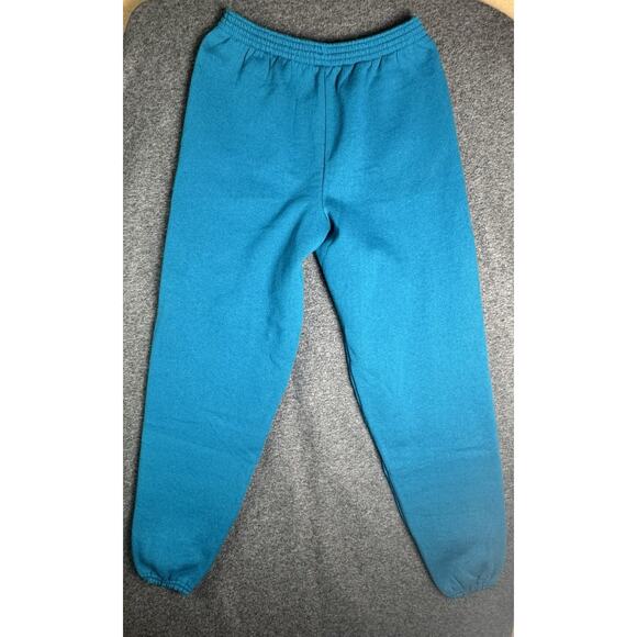VTG TULTEX Maximum Sweatpants Teal Green Fleece Comfort Wear Size Large - Picture 1 of 8